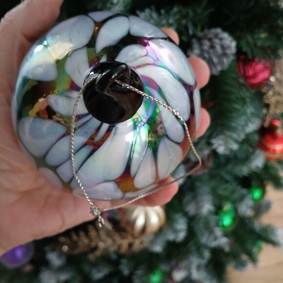 Glass Christmas Ornament Thick Heavy Duty Holiday Tree Decoration 3.5" - Picture 5 of 7